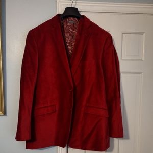 Red velvet Blazer and vest